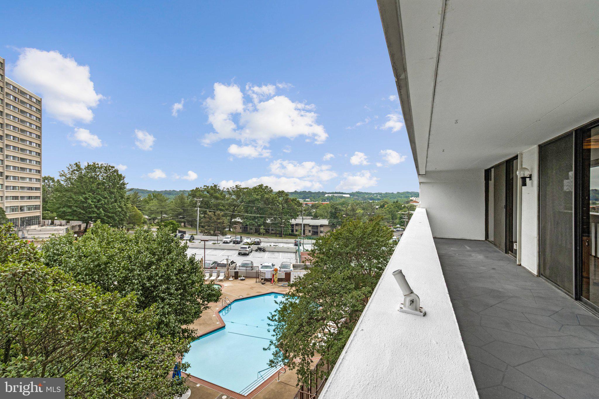 6101 Edsall Road, Unit 407 Alexandria, VA 22304 - Photo 34 of 54 Balcony With Pool View