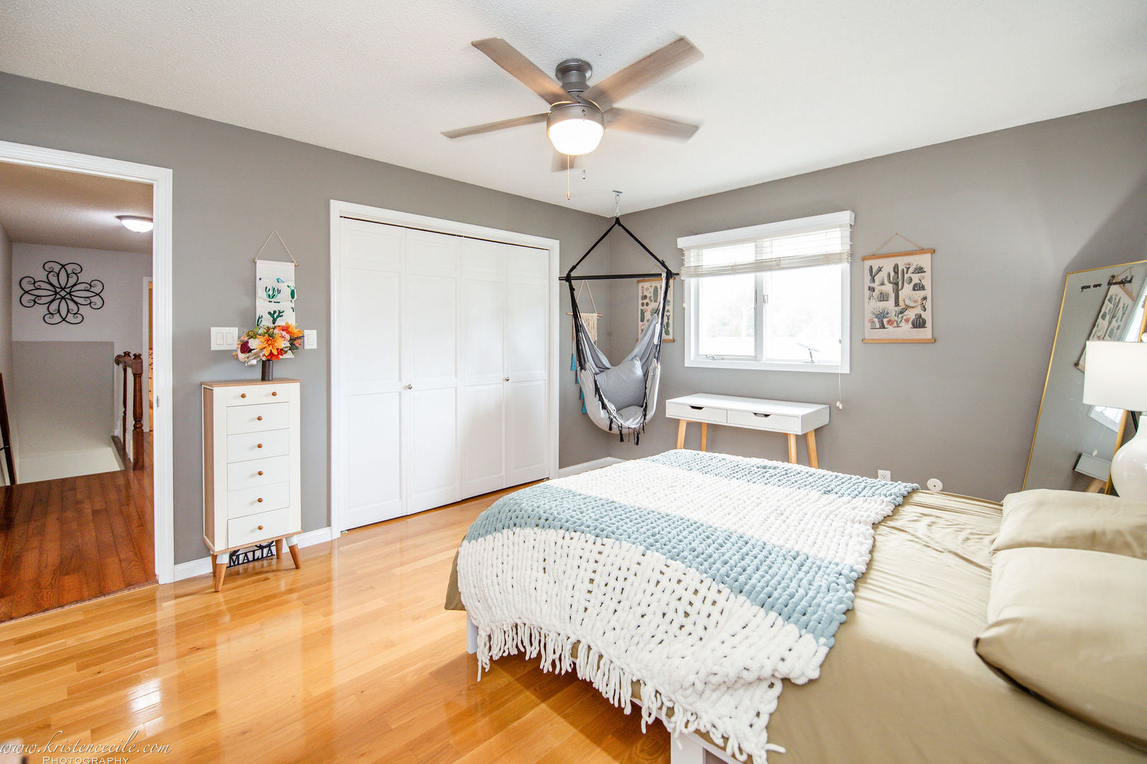 5 Inverness Drive Bourbonnais, IL 60914 - Photo 41 of 90 a bedroom with a bed and a chandelier