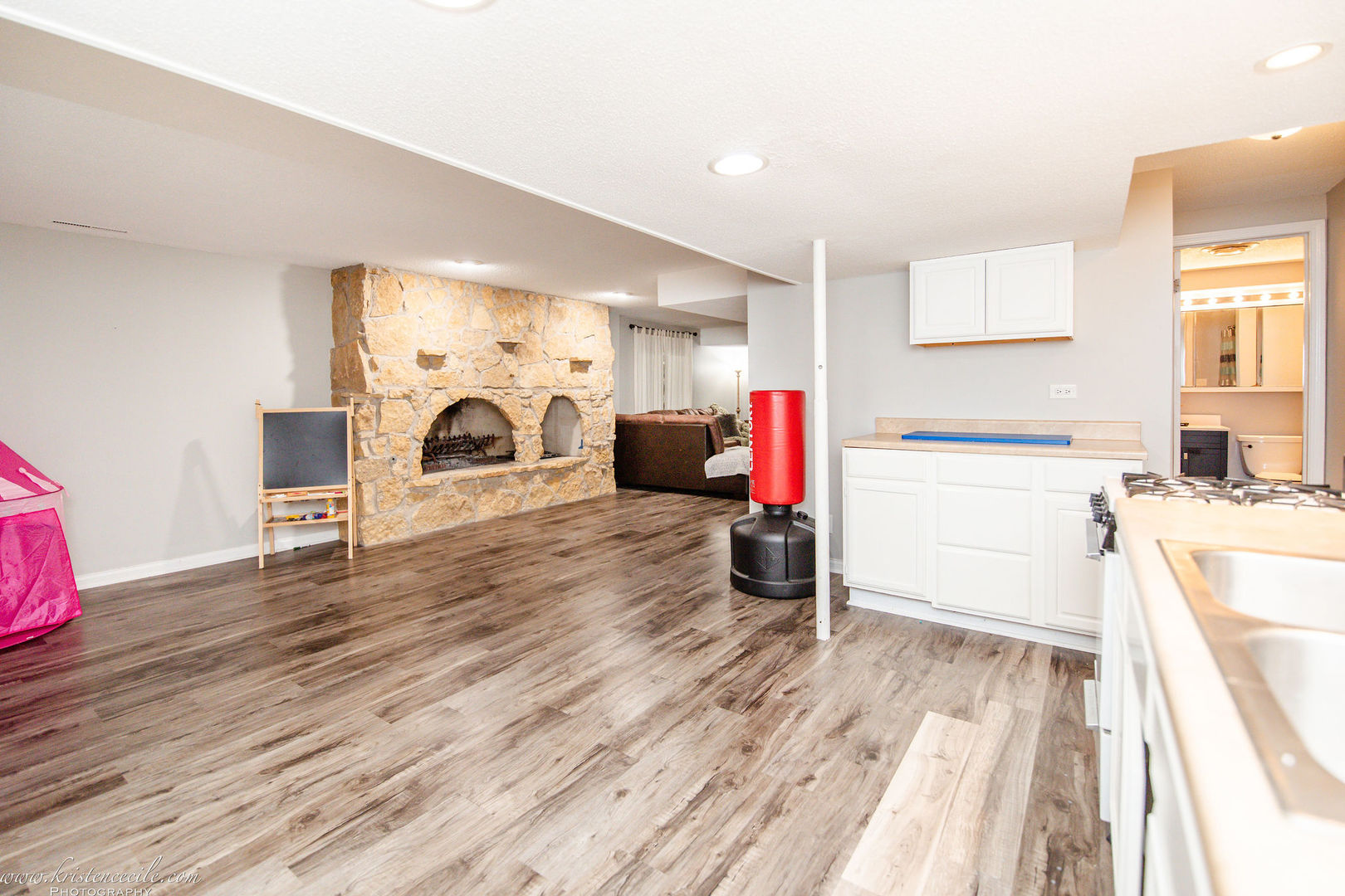 5 Inverness Drive Bourbonnais, IL 60914 - Photo 61 of 90 a living room with furniture and a fireplace