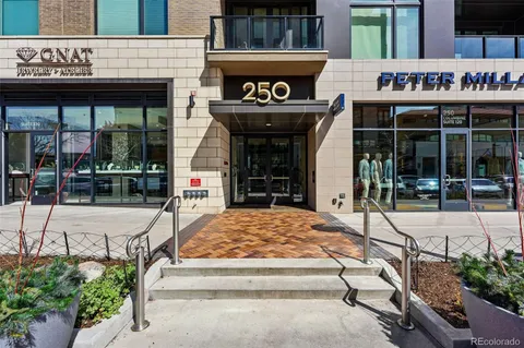 a view of building with entrance gate