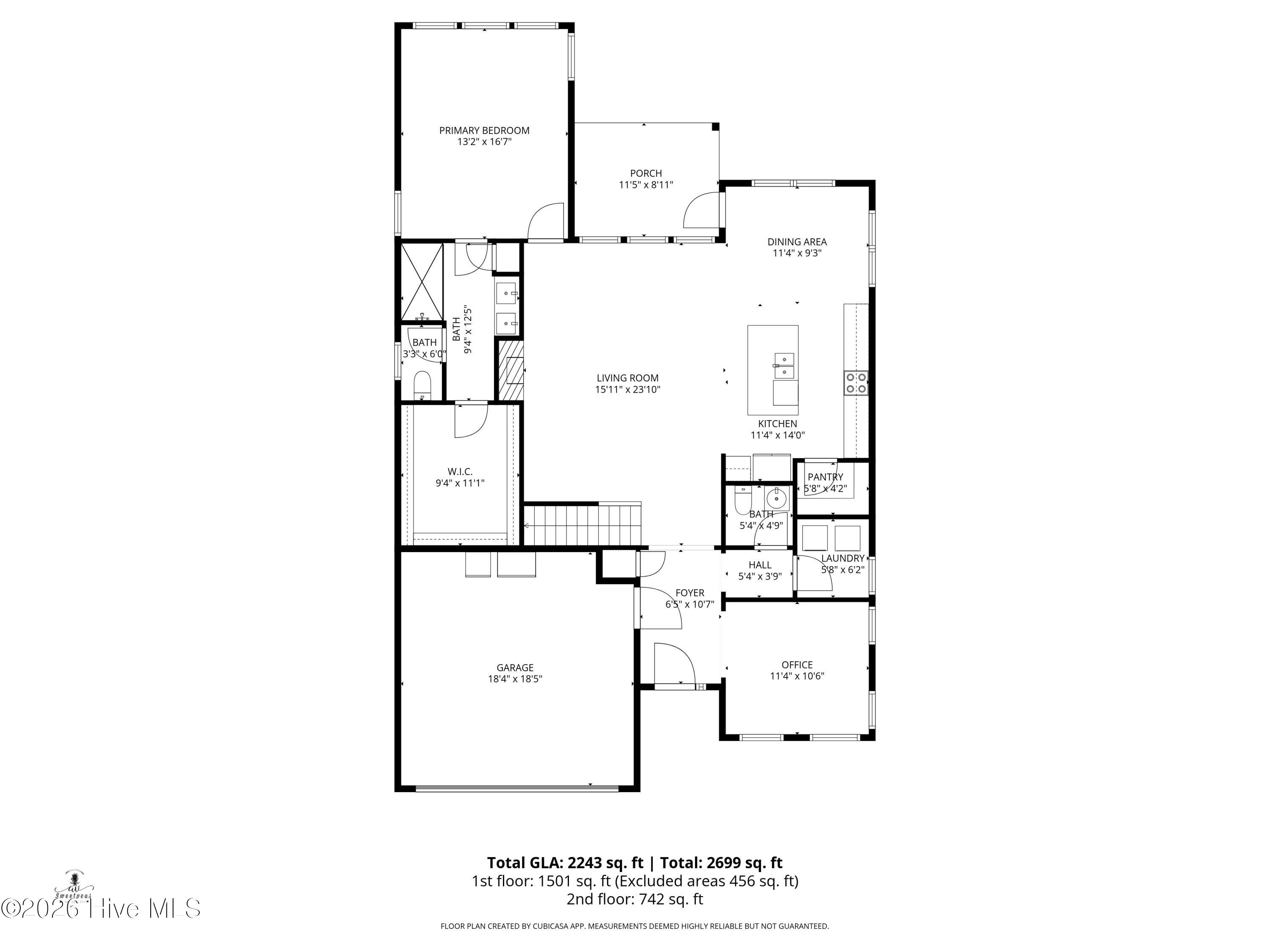 487 Kerr Lake Road Aberdeen, NC 28315 - Photo 36 of 37 2-Floorplan_1