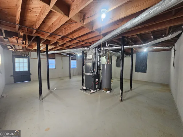 a view of water heater room