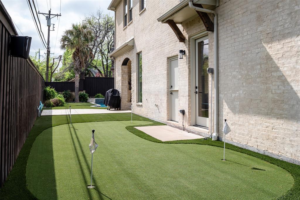 11040 Tibbs Street Dallas, TX 75230 - Photo 37 of 38 Putting Green in Side Yard