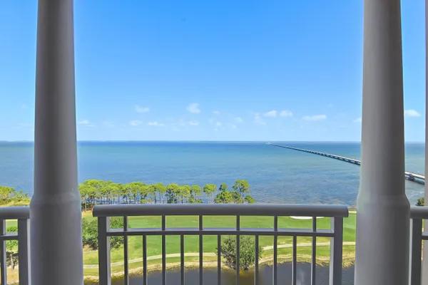 a view of an ocean and beach