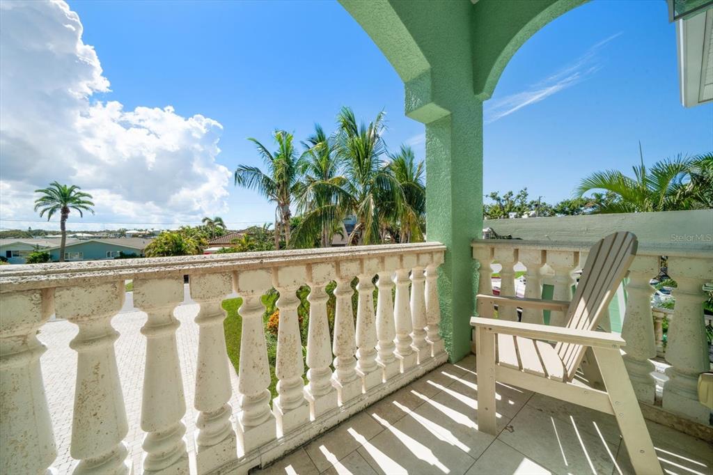478 Harbor Drive South Indian Rocks Beach, FL 33785 - Photo 45 of 73 a view of a balcony with wooden floor
