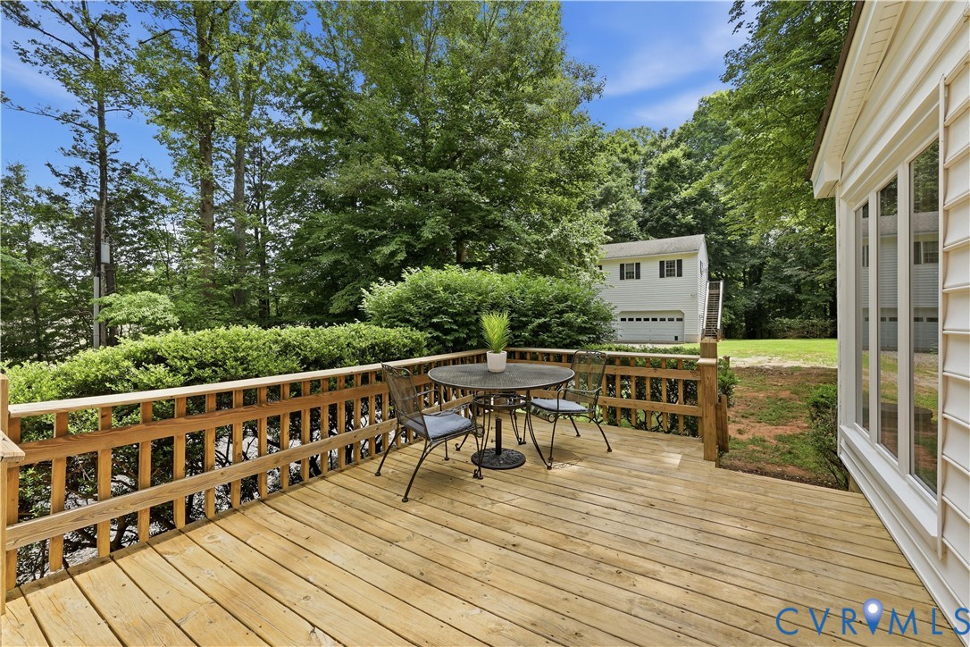1610 Reams Road Powhatan, VA 23139 - Photo 26 of 41 Deck off the Florida Room and it has a separate e