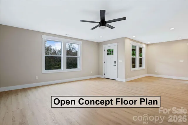 a view of an entryway of a room