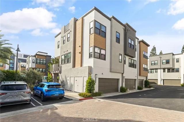 a car parked in front of a building