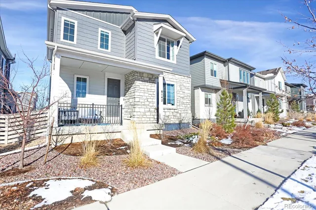 a front view of a house