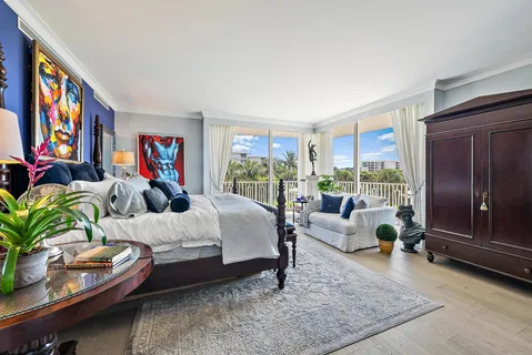 a bathroom with a sink vanity and mirror