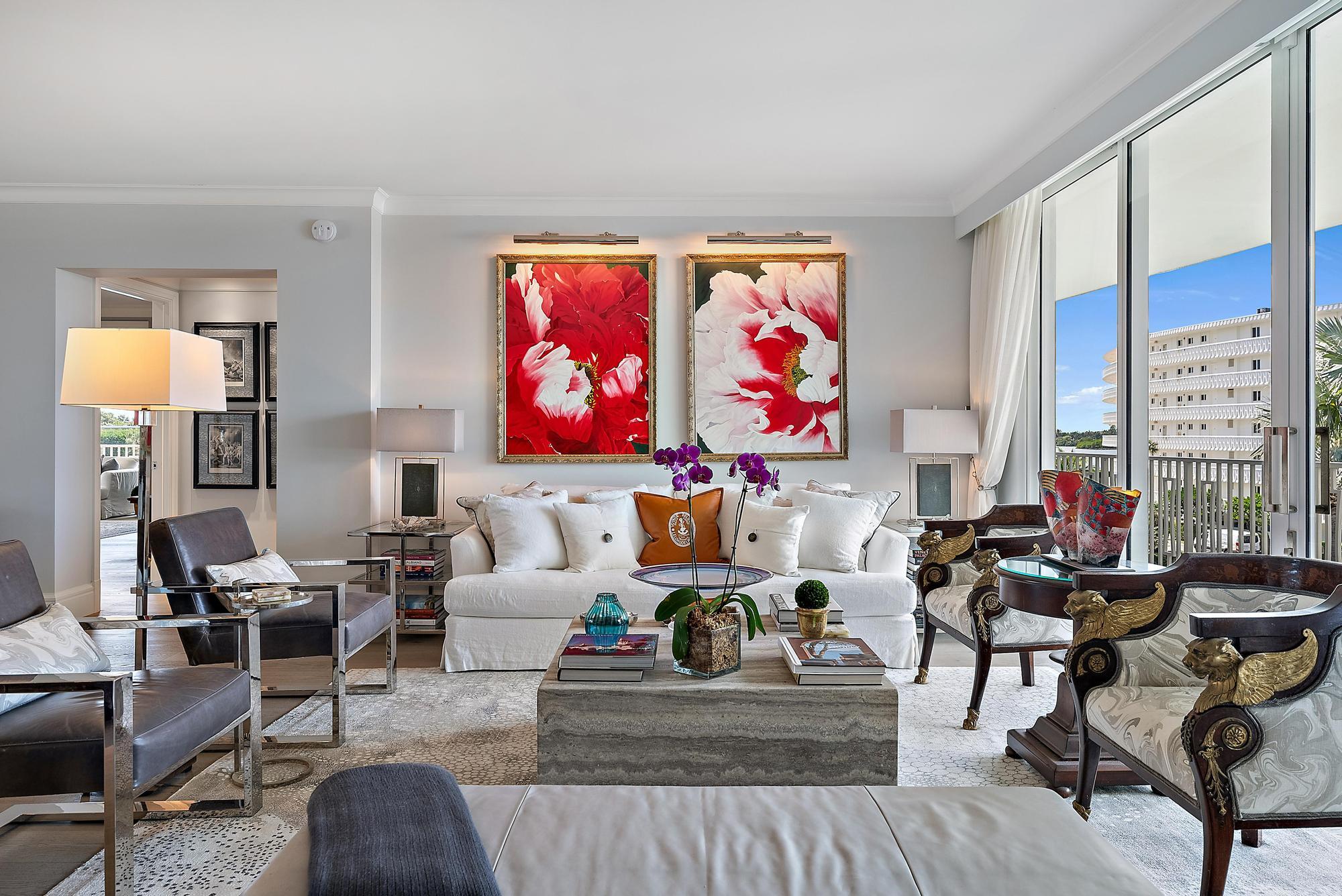 2500 South Ocean Boulevard, Unit 1 D 2 Palm Beach, FL 33480 - Photo 5 of 42 a living room with furniture and a window