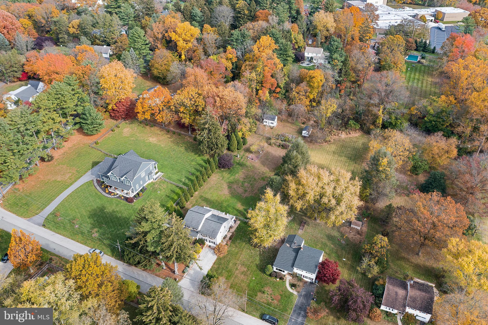 5 Rambling Lane Malvern, PA 19355 - Photo 40 of 40 Drone Footage, House in Center