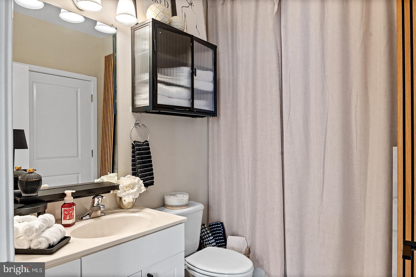 181 East Reed Avenue, Unit 207 Alexandria, VA 22305 - Photo 38 of 41 a bathroom with a sink toilet and mirror