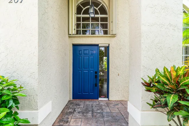 a view of front door of house