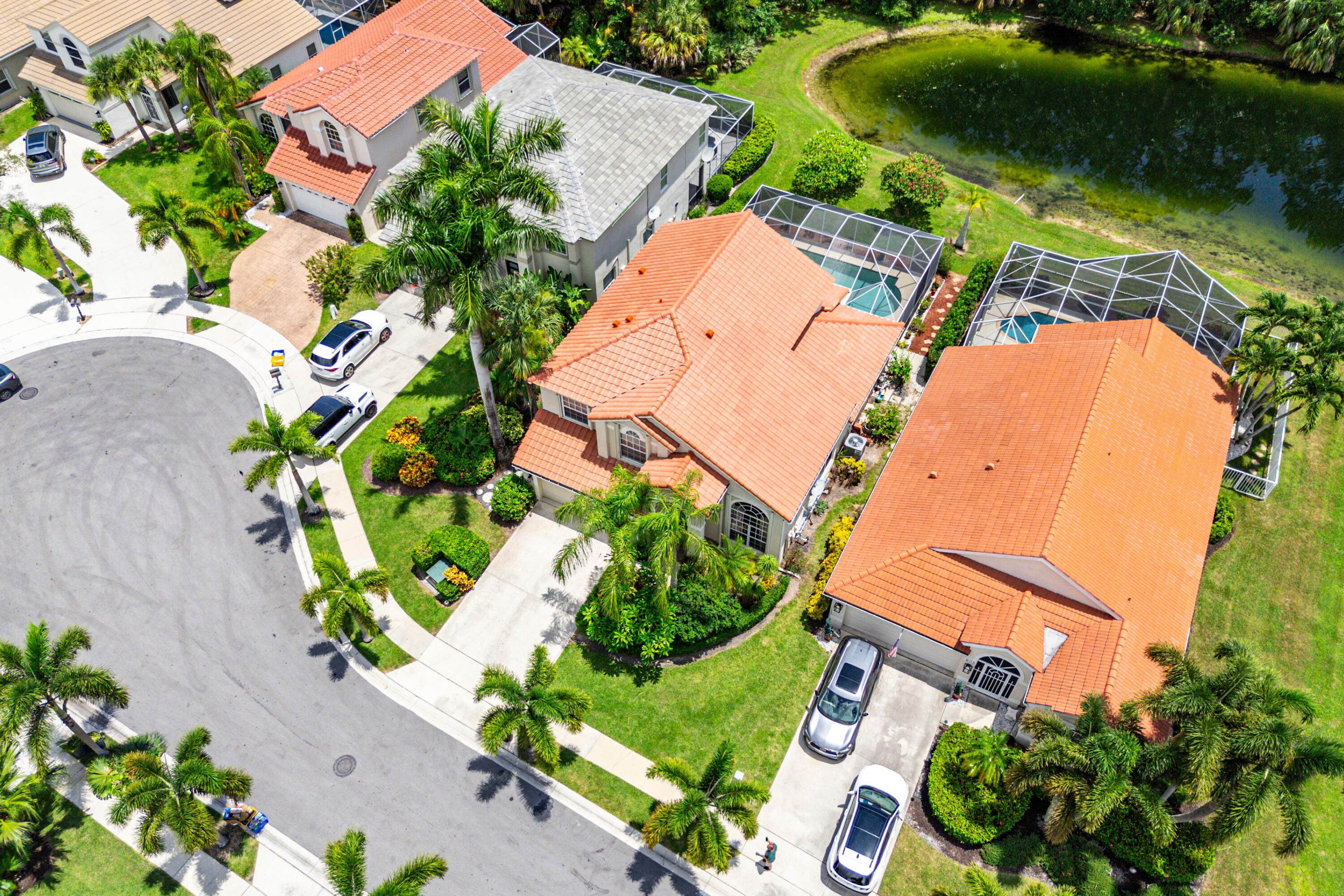 207 Pennock Trace Drive Jupiter, FL 33458 - Photo 41 of 48 an aerial view of a house with a yard and garden