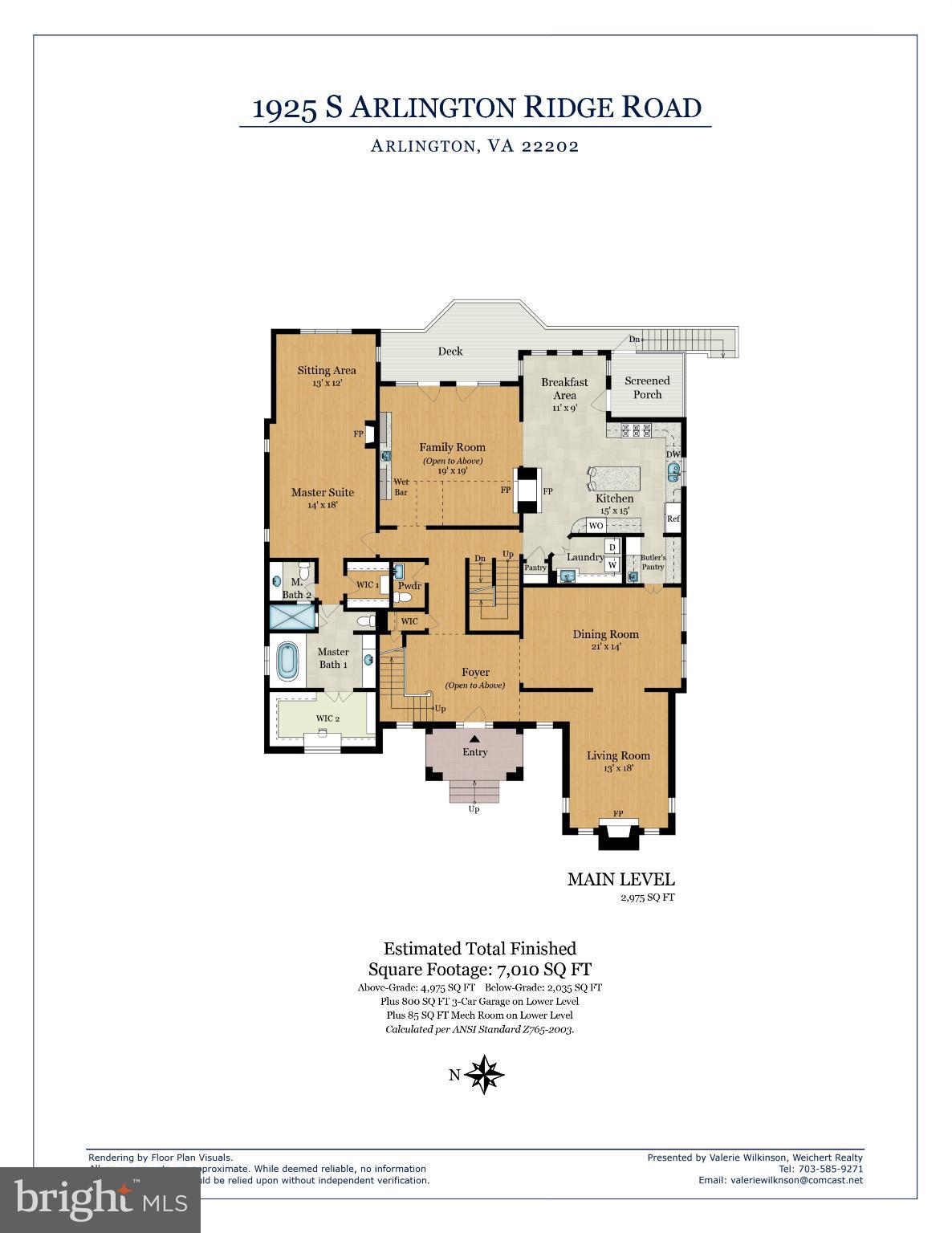 1925 South Arlington Ridge Road Arlington, VA 22202 - Photo 29 of 30 Floor plan 1st floor