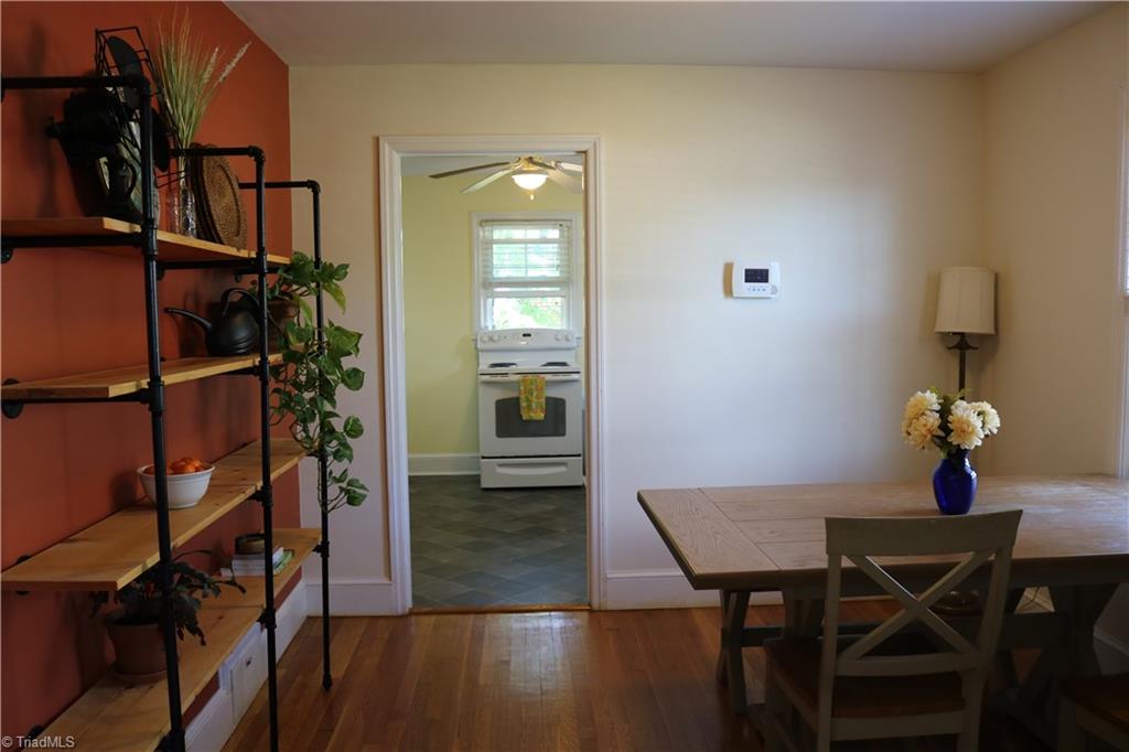 520 Polo Road Winston-Salem, NC 27106 - Photo 3 of 9 Dining room with fantastic shelving.