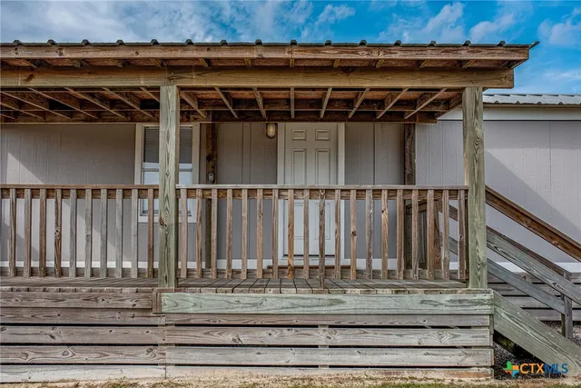 a view of a door of the house