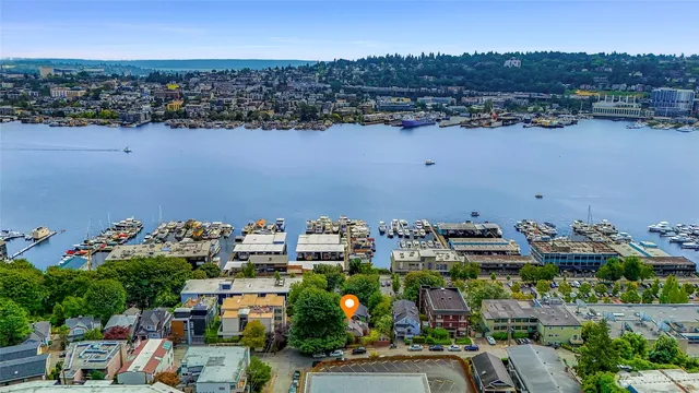 an aerial view of a city