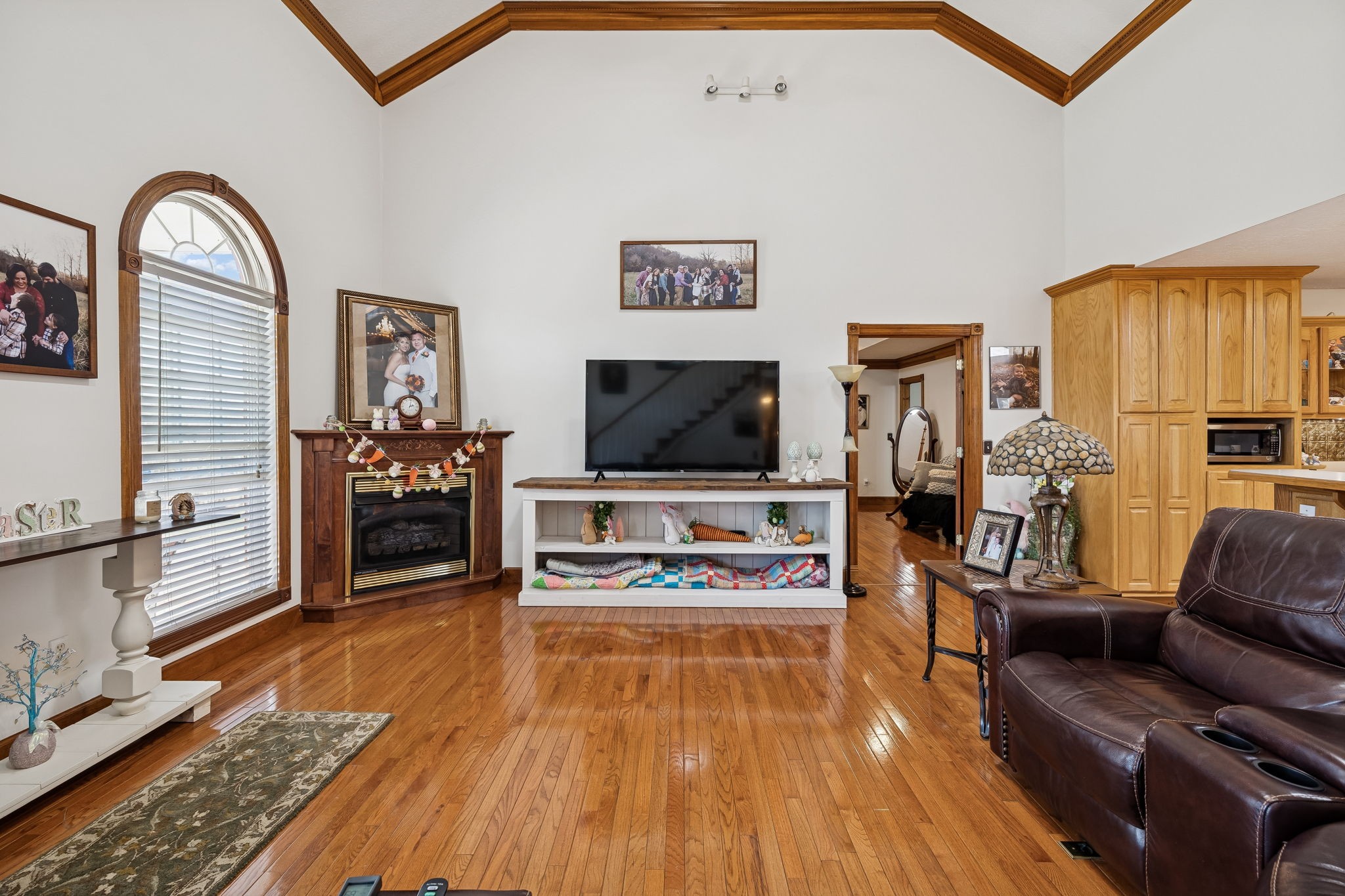 389 Trace Creek Road Red Boiling Springs, TN 37150 - Photo 13 of 57 a living room with furniture and a flat screen tv