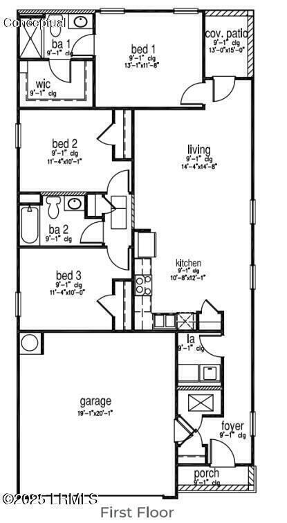 53 Bottom Board Court Ridgeland, SC 29936 - Photo 29 of 29 old Downing Floor plan