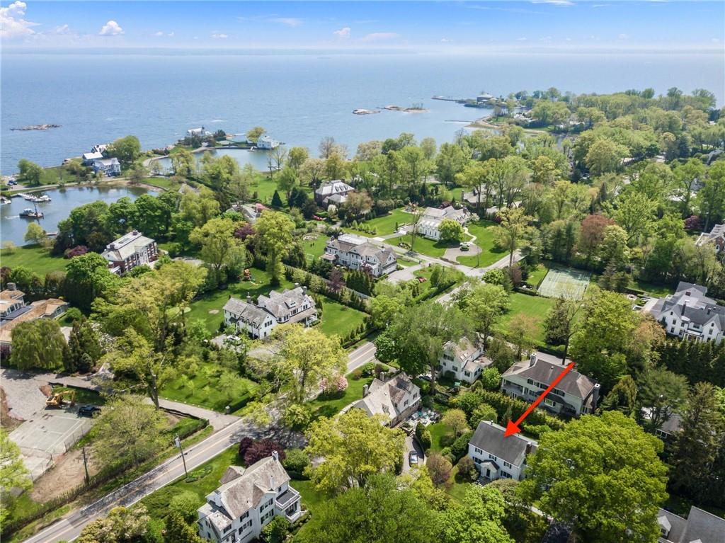 11 Overhill Avenue Rye, NY 10580 - Photo 1 of 1 Drone / aerial view with a water view