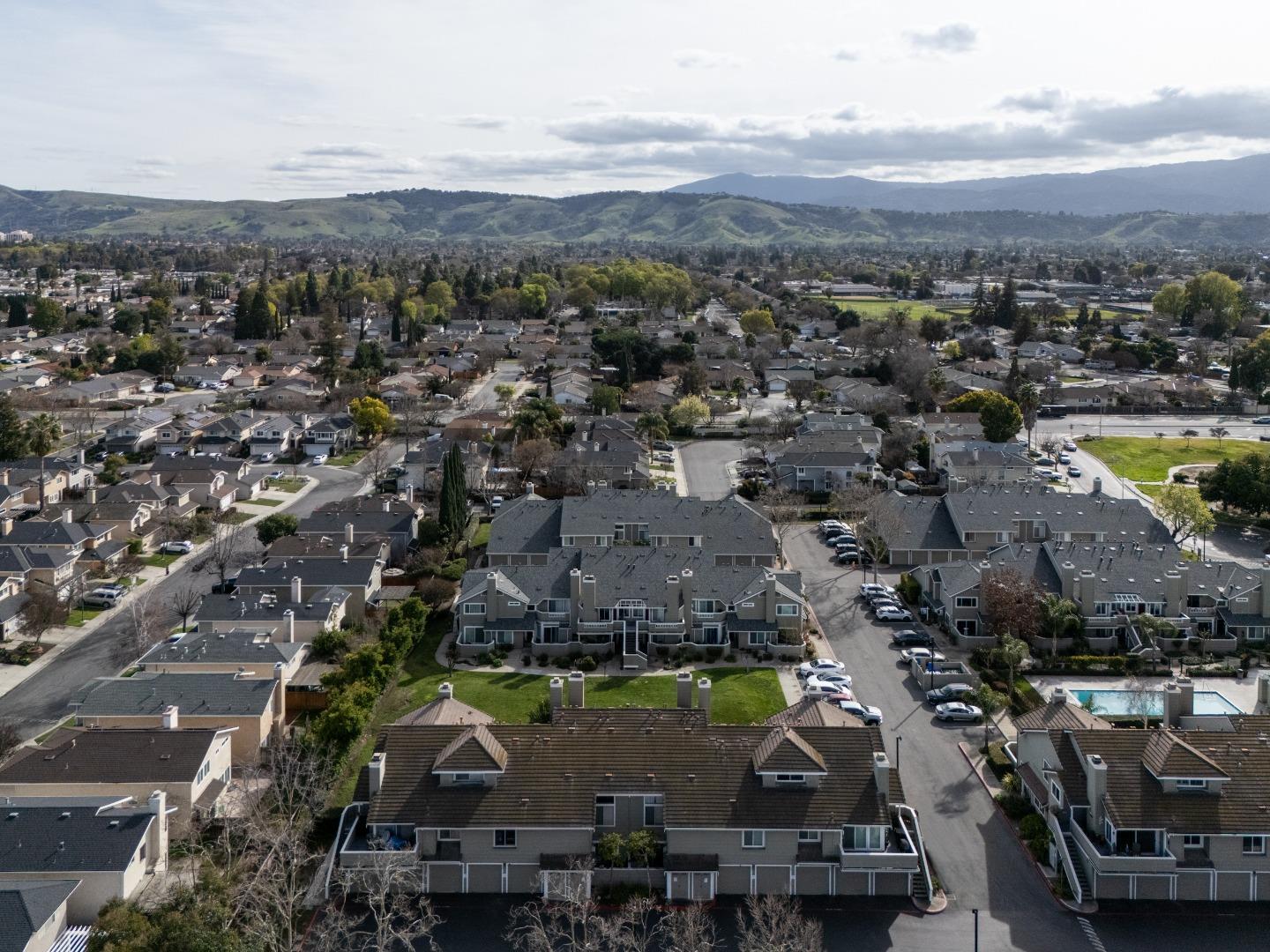 40 Cherryton Lane San Jose, CA 95136 - Photo 22 of 27 an aerial view of a city with lots of residential buildings