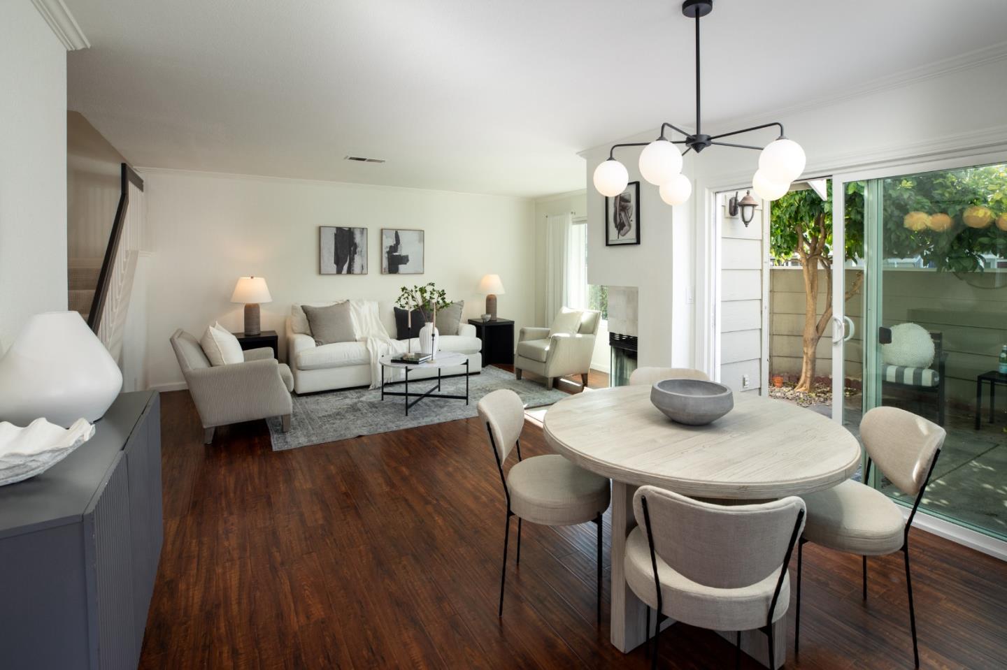 40 Cherryton Lane San Jose, CA 95136 - Photo 3 of 27 a view of a dining room with furniture window and wooden floor