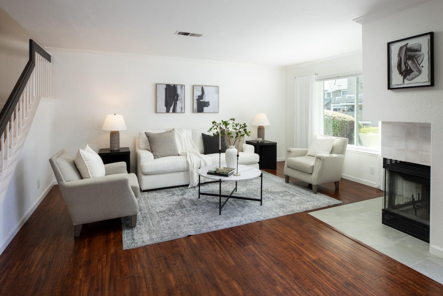 40 Cherryton Lane San Jose, CA 95136 - Photo 4 of 27 a living room with furniture and a fireplace