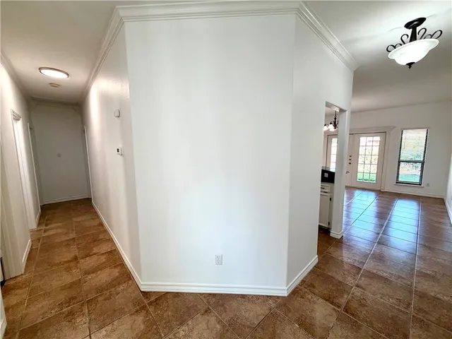 a view of a hallway with interior of the house