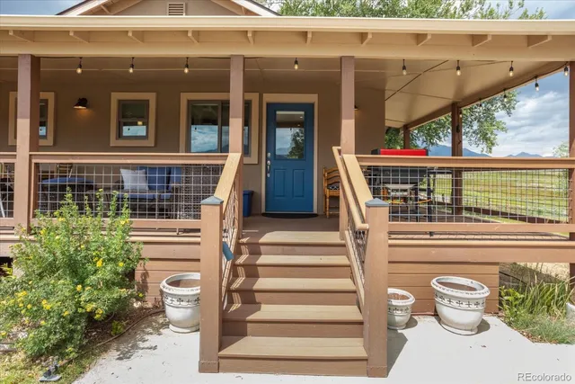 a front view of a house with a window