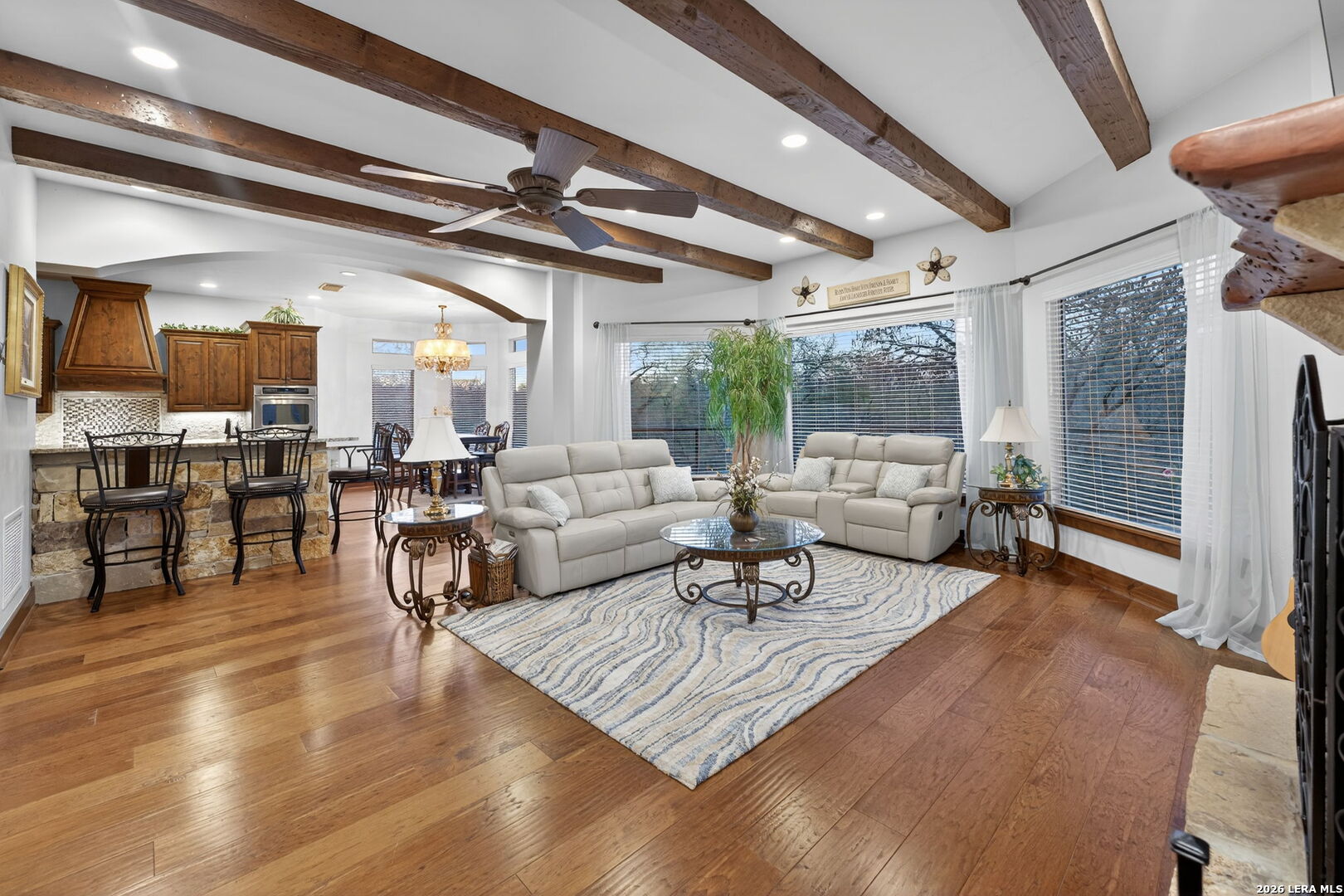 134 Bandit Beach Road New Braunfels, TX 78130 - Photo 12 of 77 a living room with furniture and a table