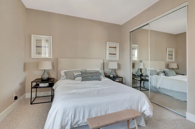 a bathroom with a shower and toilet