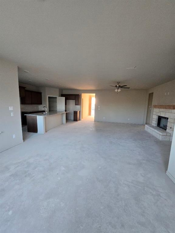 111 Hillview Trail Decatur, TX 76234 - Photo 12 of 20 a view of a livingroom with fireplace and window