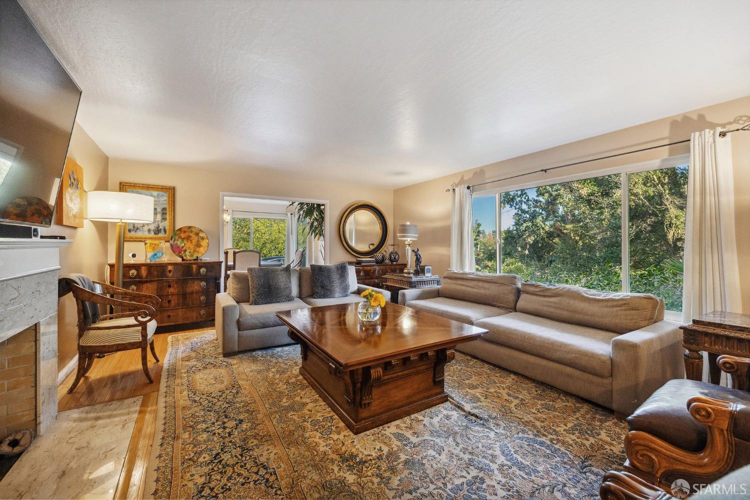 57 Ridge View Drive Atherton, CA 94027 - Photo 13 of 33 a living room with furniture and a large window