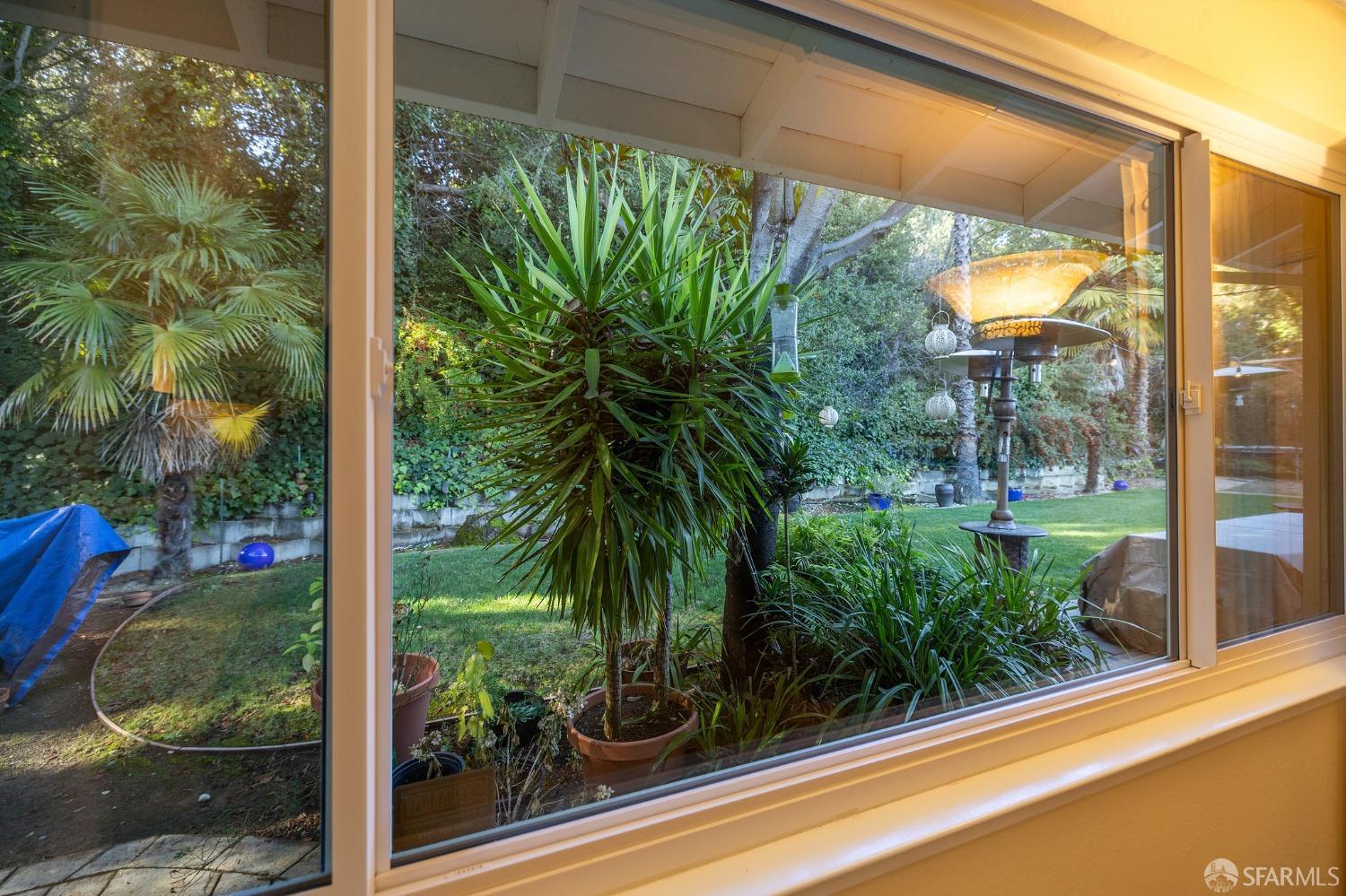57 Ridge View Drive Atherton, CA 94027 - Photo 24 of 33 a view of a garden from a window