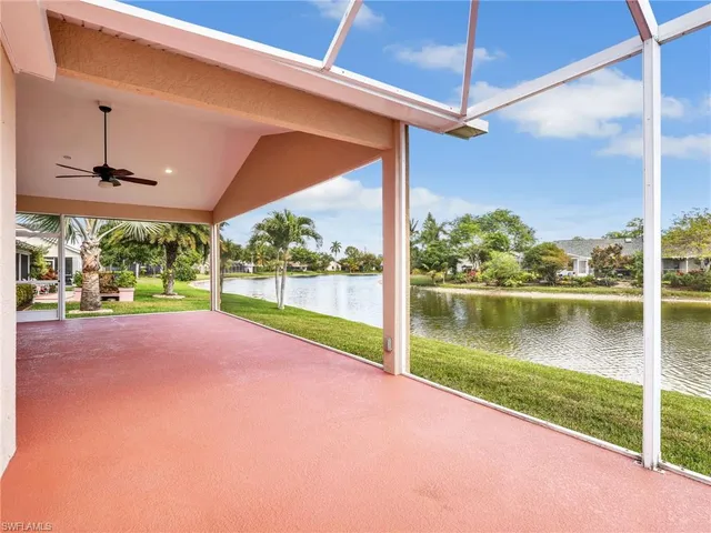 a view of a house with a lake view