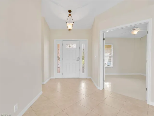 a view of an empty room