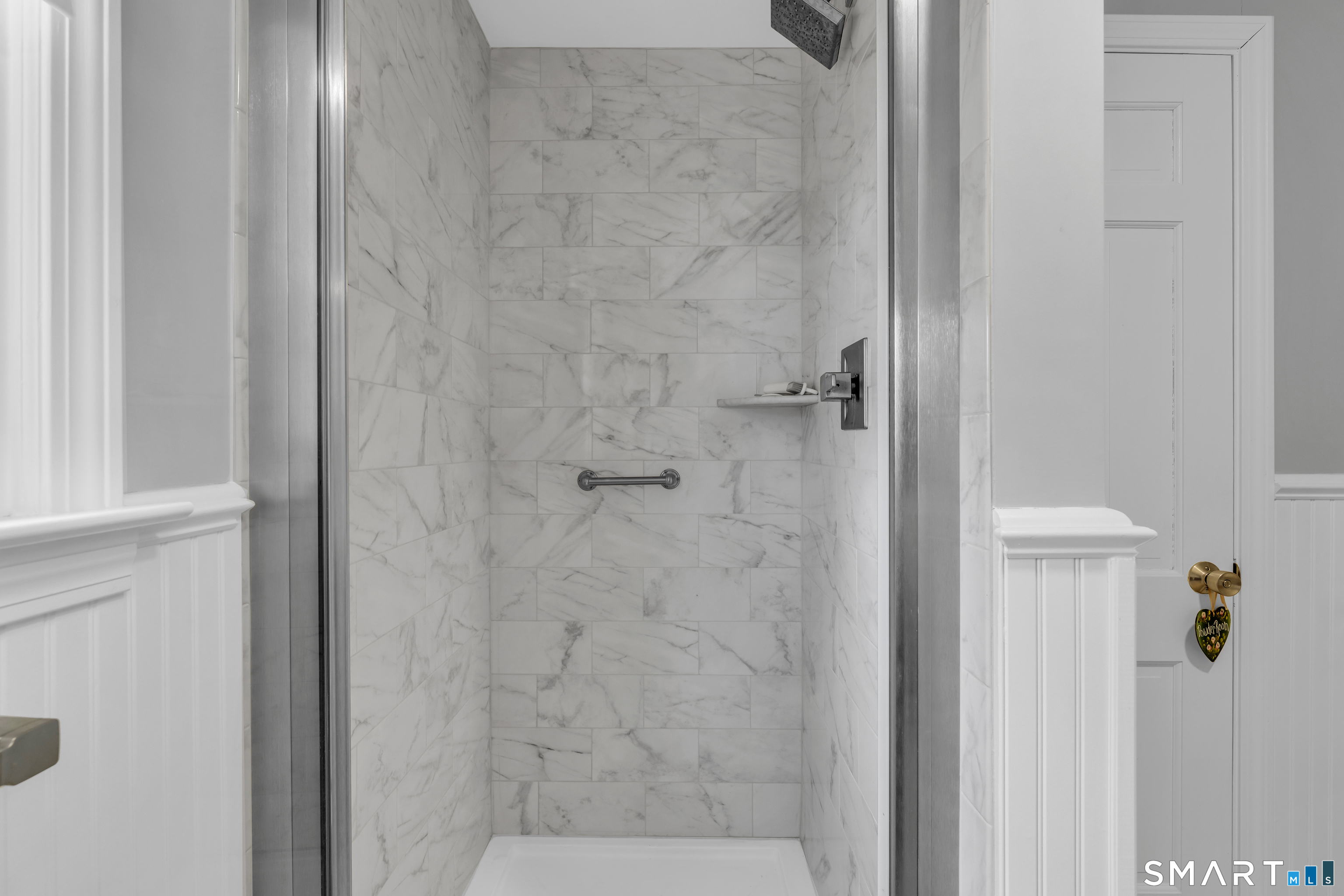 110 Nut Plains Road Guilford, CT 06437 - Photo 25 of 40 Gorgeous walk-in shower in first floor bath.