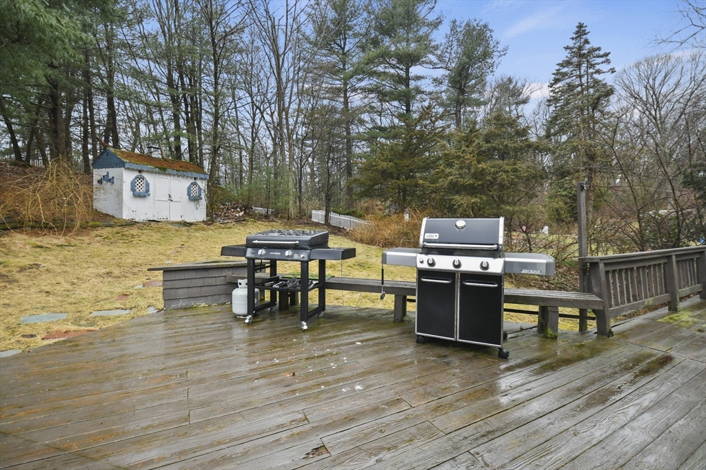 14 Town Line Road Burlington, MA 01803 - Photo 30 of 31 a view of a dinning table and chairs in the patio