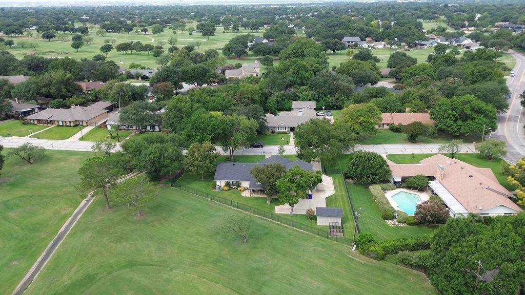 14380 Olympic Drive Farmers Branch, TX 75234 - Photo 31 of 33 an aerial view of residential houses with outdoor space and trees