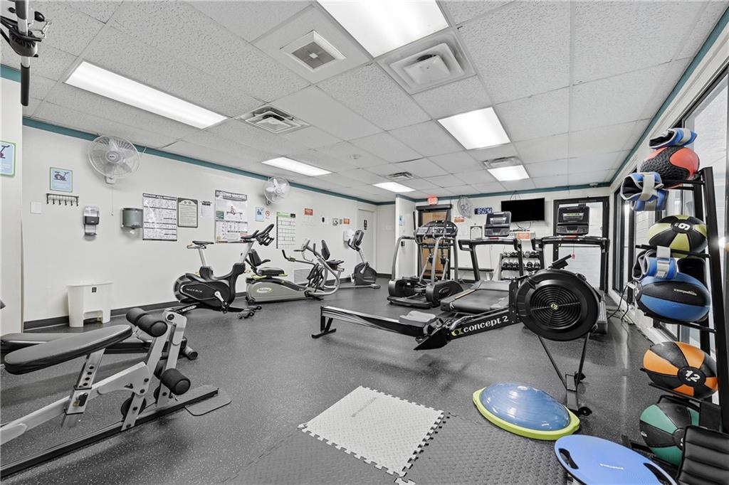 5600 Munhall Road, Unit 309 Pittsburgh, PA 15217 - Photo 31 of 40 a view of a room with gym equipment