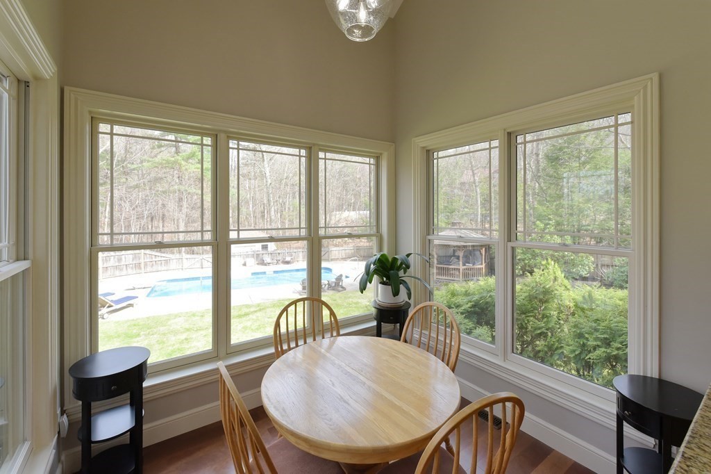 125 Brookside Drive Uxbridge, MA 01569 - Photo 12 of 40 a view of a city from a dining room with furniture window and outside view