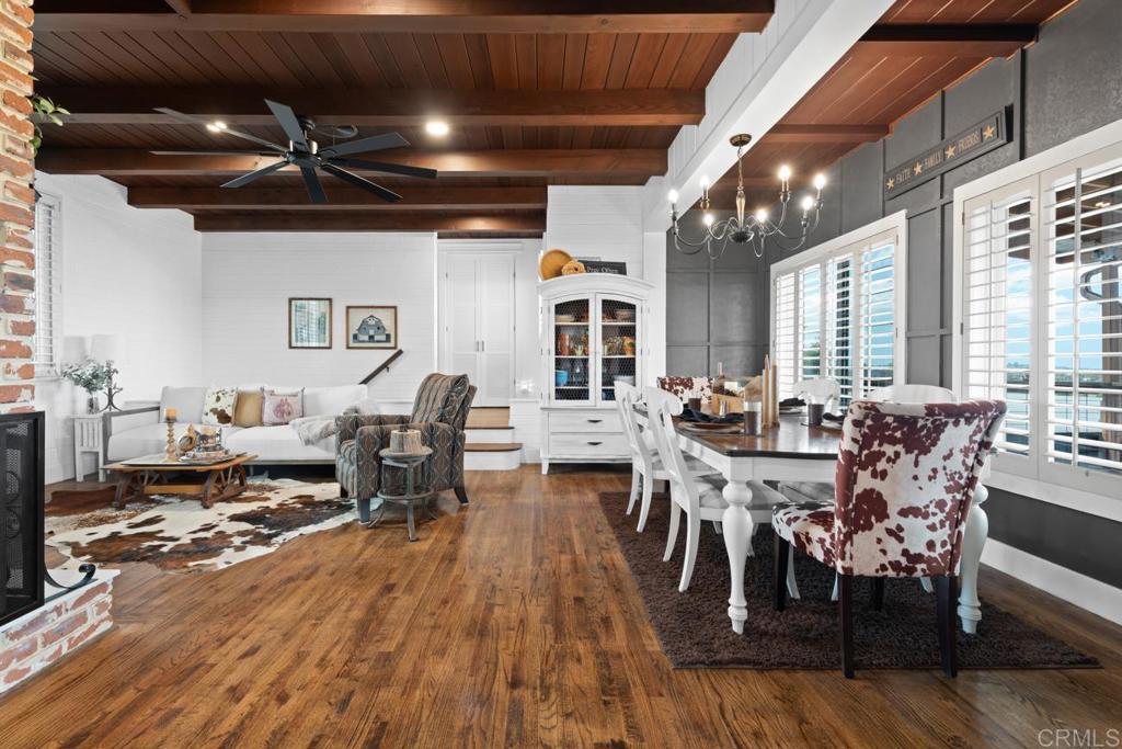 812 Sharon Way El Cajon, CA 92020 - Photo 11 of 65 a view of a dining room with furniture window and wooden floor