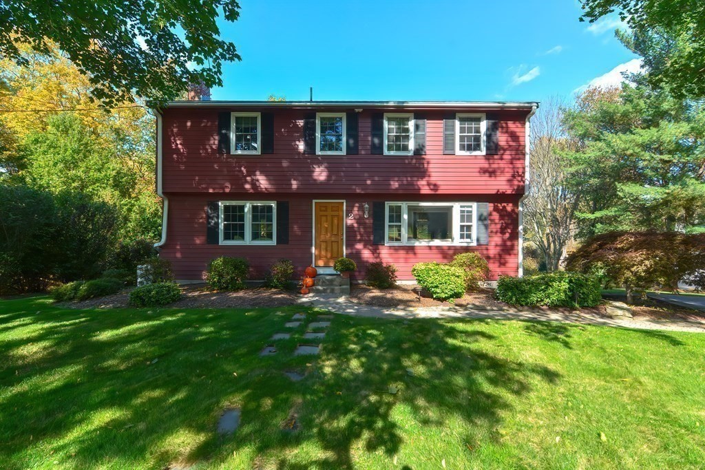 2 Meadowbrook Road Acton, MA 01720 - Photo 28 of 36 a front view of a house with a yard and trees
