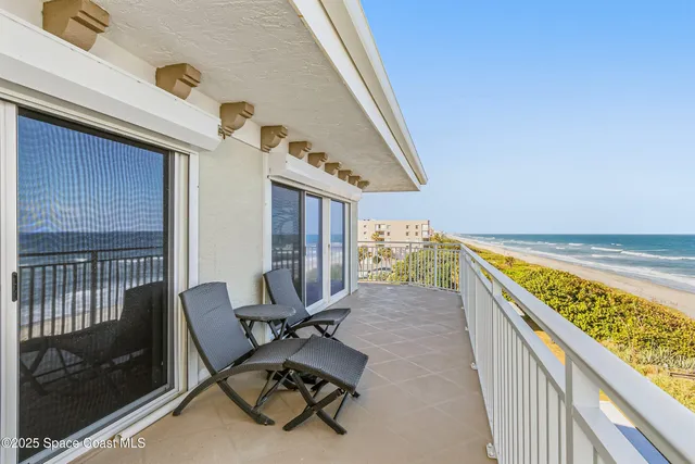 a view of an ocean and beach