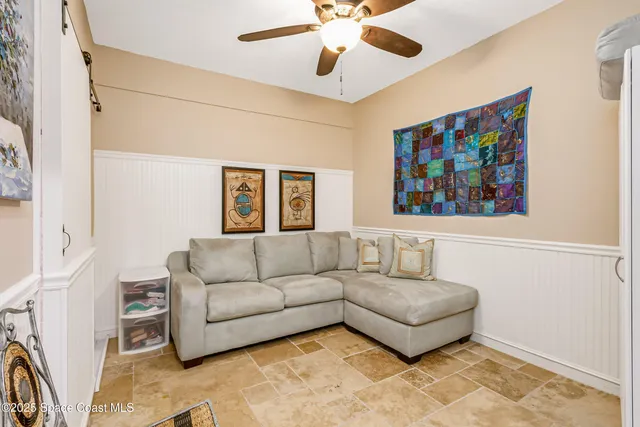 a view of livingroom with a flat screen tv