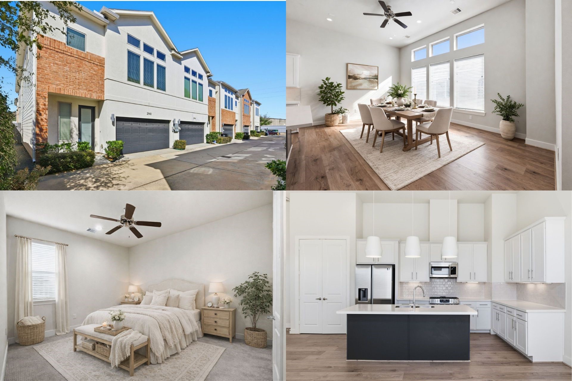 a view of living room filled with furniture and a chandelier