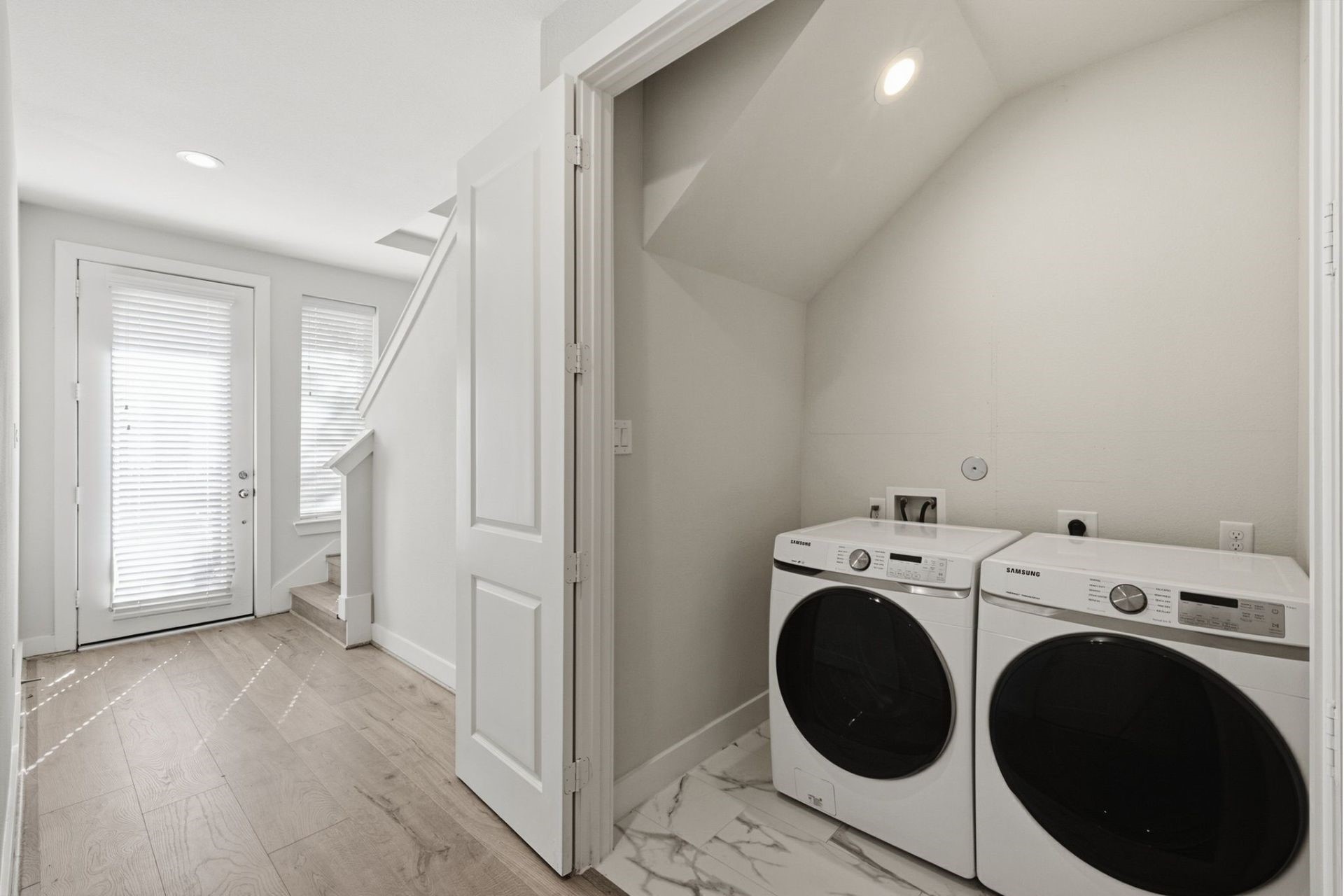 2948 Alice Street Houston, TX 77054 - Photo 20 of 24 a view of a storage & utility room with washer and dryer