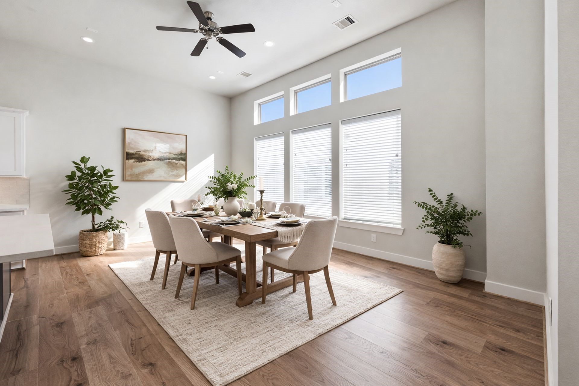 2948 Alice Street Houston, TX 77054 - Photo 3 of 24 a dining room with furniture potted plants and wooden floor